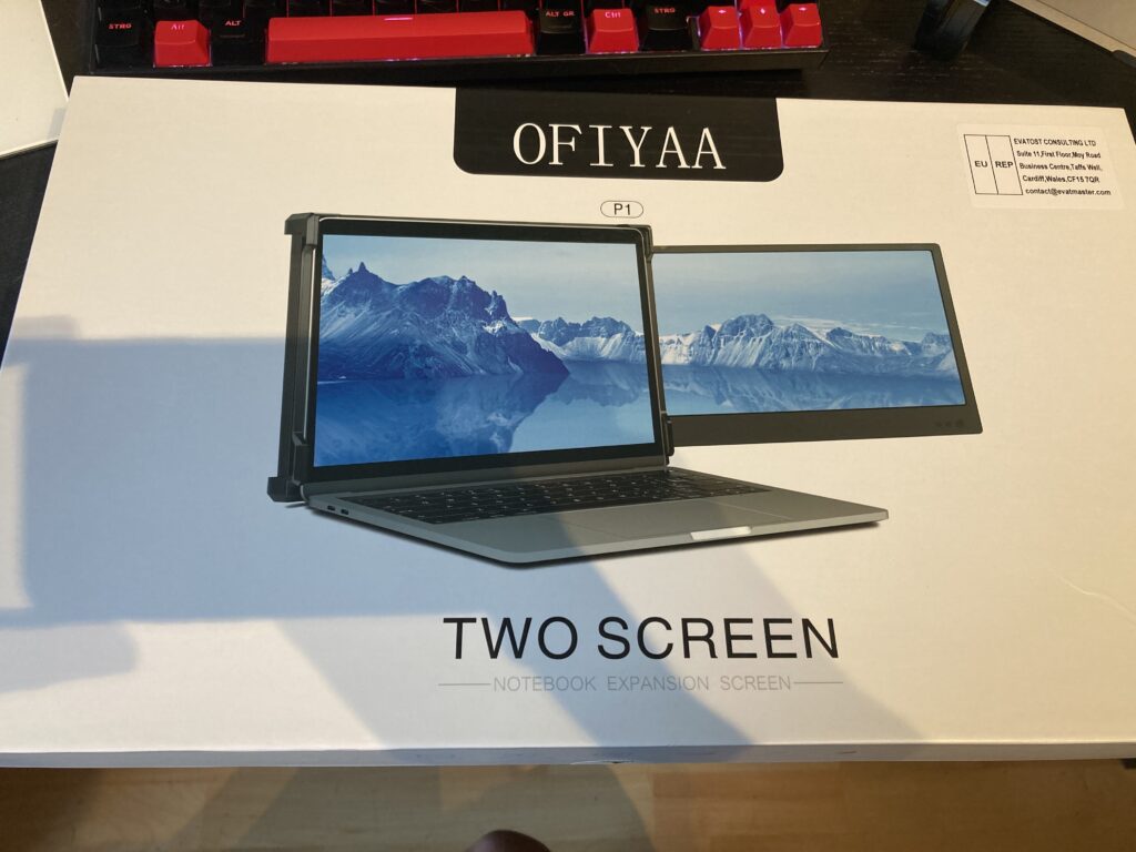 Verpackung des OFIYAA P1 Laptop Monitors